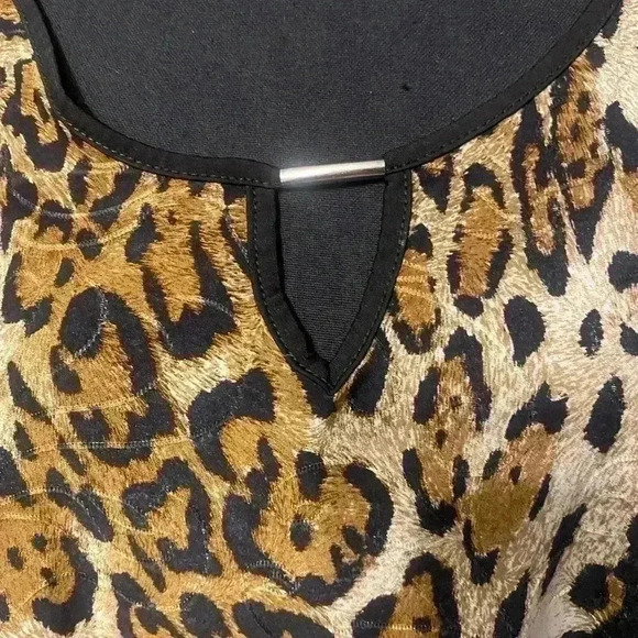 Lavish Plus sleeveless leopard print in black tan & cream women’s size 3X - Picture 3 of 6